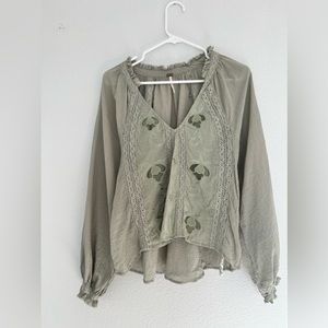 [Free People] Flowy Boho Top
